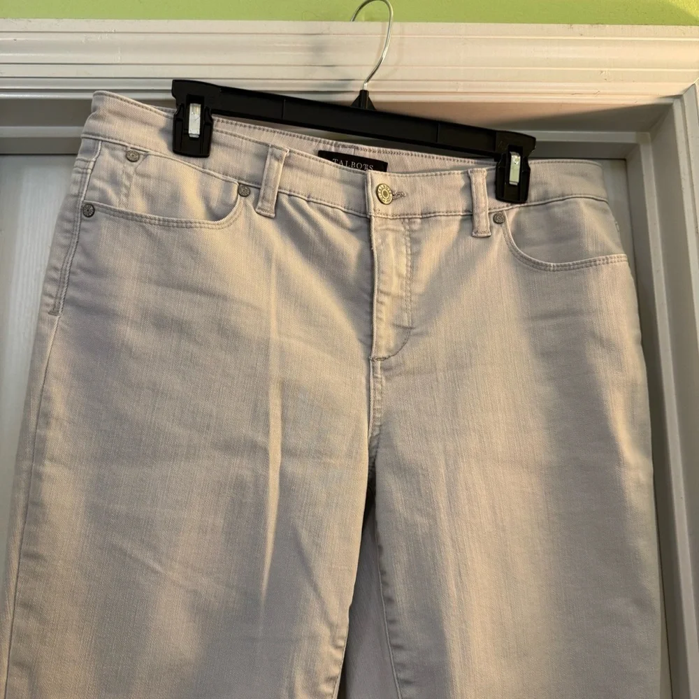 Talbots Flawless Five Pocket Slim Ankle Gray Jeans